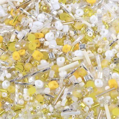 Perles de rocailles Miyuki jaune pour bijoux