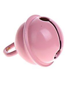 Breloque grelot clochette rose acier 11 mm pour hochet dit loisirs creatifs