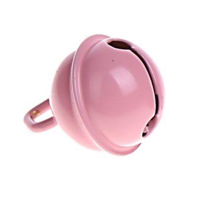 Breloque grelot clochette rose acier 11 mm pour hochet dit loisirs creatifs