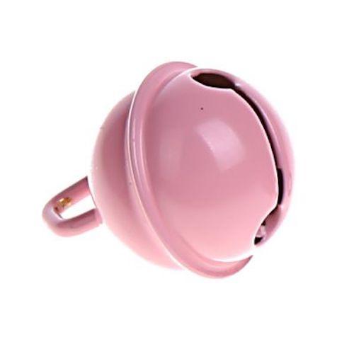 Breloque grelot clochette rose acier 11 mm pour hochet dit loisirs creatifs