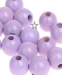 KIT PERLES BOIS POUR BRACELETS ET BIJOUX DIY MAUVE attache tetine