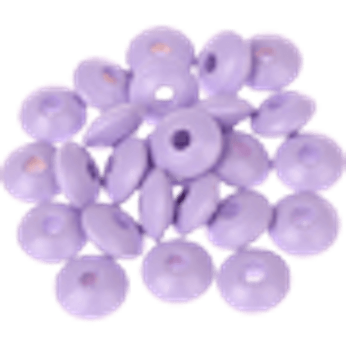 perles plates bois lilas pour creation de bijoux bracelet collier attache tétine