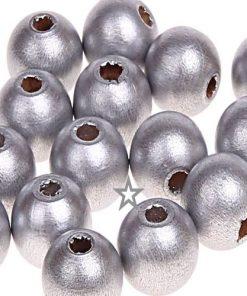 KIT PERLES BOIS POUR BRACELETS ET BIJOUX DIY argent attache tetine