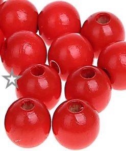Perles bois assortiment rouge 12 MM bijoux attache tetine