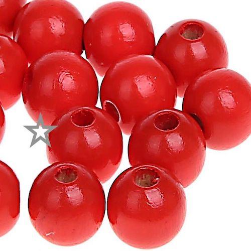 Perles bois assortiment rouge 12 MM bijoux attache tetine
