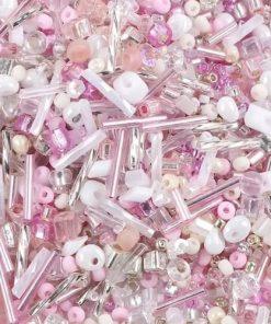 perles de rocailles Miyuki perles de verre perles plates assortiment kit rose pour bijoux