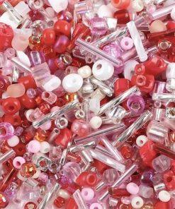 perles de rocailles verre Miyuki perles de verre perles plates assortiment kit rouge pour bijoux