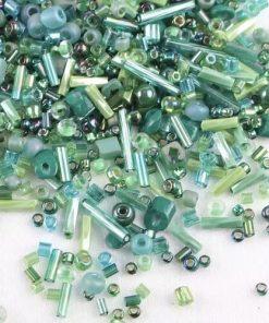 perles de rocailles Miyuki perles de verre perles plates assortiment kit vert pour bijoux