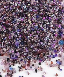 perles-de-rocailles-miyuki-verre-japonnaises violet pour bijoux