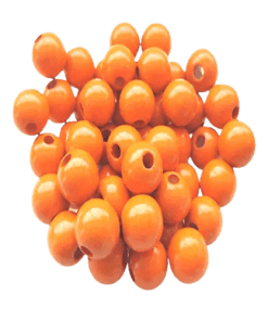 KIT PERLES BOIS POUR BRACELETS ET BIJOUX DIY NATUREL BRUT orange