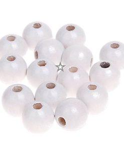 KIT PERLES BOIS POUR BRACELETS ET BIJOUX DIY NATUREL BRUT BLANC attache tetine