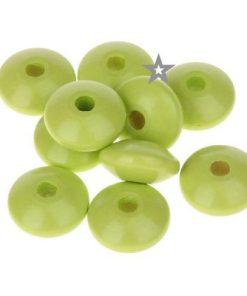perles plates bois anis pour creation de bijoux collier bracelet attache tetine