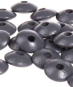 perles plates gris pour bijoux attache tétine bracelet collier