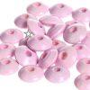 perles plates rose pale pour bijoux bracelet collier attache tetine DIY loisirs créatifs