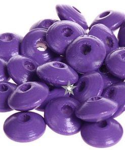 perles plates violet pour bijoux bracelet collier attache tetine DIY loisirs créatifs