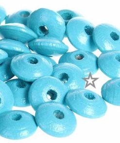 perles bois plates pour creation de bijoux bracelet collier attache tétine