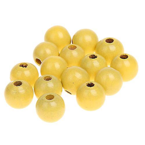 KIT PERLES BOIS POUR BRACELETS ET BIJOUX DIY jaune attache tetine