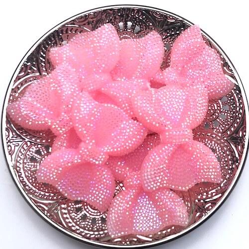 Perle bracelet strass noeud rose grossiste en perles bijoux