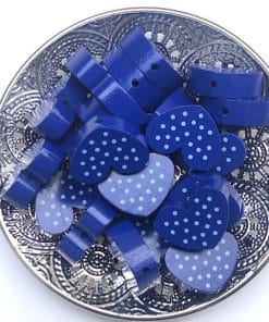 Perles en gros coeur pois : perles boutique grossiste en perles bijoux , bracelet attache tétine