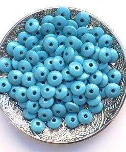 Perles plates séparatrice intercalaires bois 14 MM X30 pour creation attache tetine