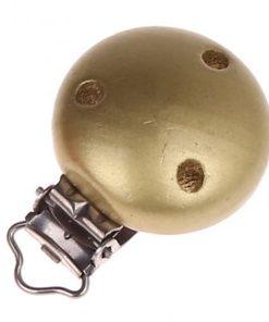 Clip attache tetine doré pince attache tetine . Grossiste matériel attache tétine