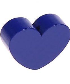 Perle fantaisie coeur marine en bois pour attache tétine , bracelet, bijoux pour attache tetine