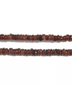 Perles Heishi coquillage marron 8mm
