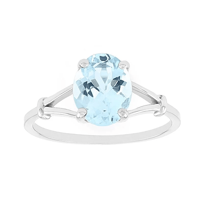 creation de bijoux bague en aigue marne