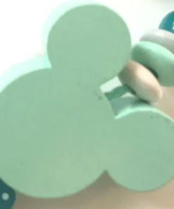perles mickey bois menthe attache tetine personnaliséep our attache tetine bijoux loisirs créatifs